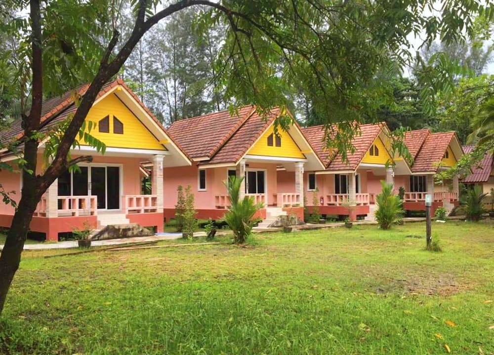 Row of bungalows
